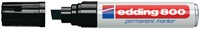 Viltstift edding 800 schuin 4-12mm zwart blister à 2 stuks-2