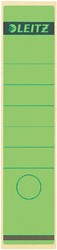 Rugetiket Leitz breed/lang 62x285mm zelfklevend groen 10 stuks