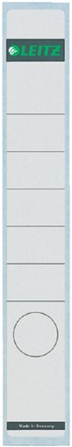 Rugetiket Leitz smal/lang 39x285mm zelfklevend wit 10 stuks