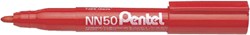 Viltstift Pentel NN50 rond 1.3-3mm rood