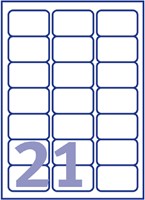 Etiket Avery J8160-40 63.5x38.1mm wit 840 etiketten-2