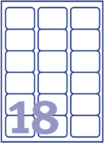 Etiket Avery J8161-40 63.5x46.6m wit 720 stuks-2