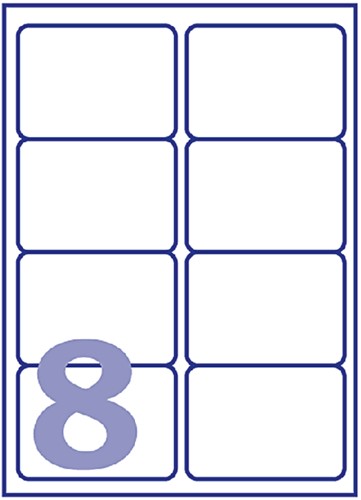 Etiket Avery J8565-25 99.1x67.7mm transparant 200 stuks-2