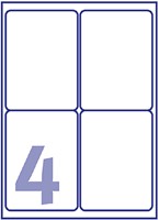 Etiket Avery J8169-25 99.1x139mm wit 100 stuks-2