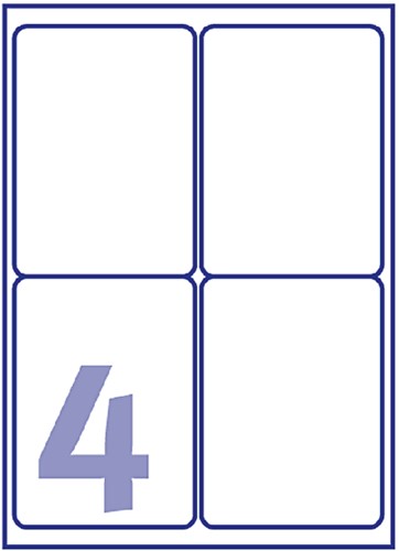 Etiket Avery J8169-25 99.1x139mm wit 100 stuks-2