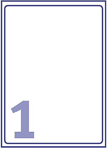 Etiket Avery L7567-25 210x297mm transparant 25 stuks-2