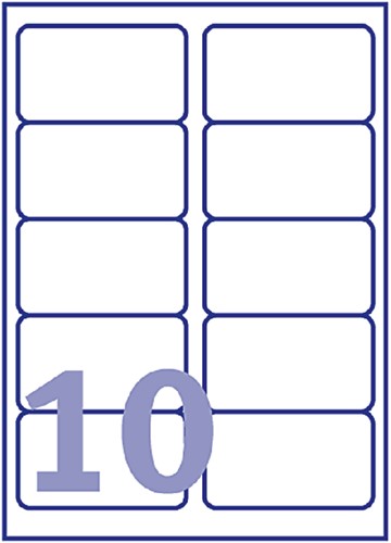 Etiket Avery J8173-25 99.1x57mm wit 250 stuks-3