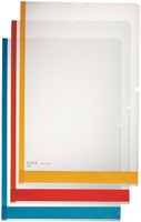 Insteekmap L-model Leitz premium A4 0.15mm PP gekleurde rand transparant 6 stuks-3