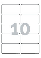 Etiket Avery L4744REV-25 96x50.8mm afneembaar wit 250 stuks-2