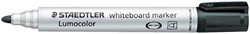 Whiteboardmarker Staedtler Lumocolor 351 rond zwart 2mm