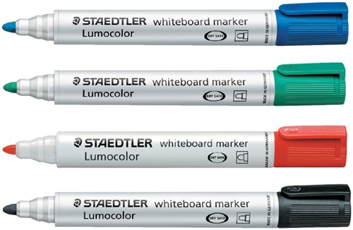 Whiteboardmarker Staedtler Lumocolor 351 rond blauw 2mm-2