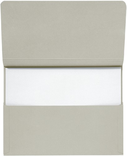 Pocketmap Secolor folio 100% gerecycled karton 250gr grijs