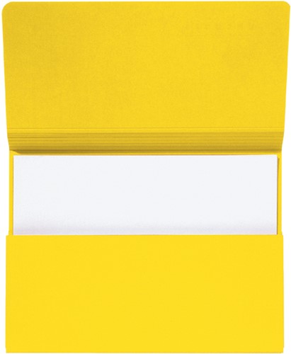 Pocketmap Secolor folio 100% gerecycled karton 250 gr geel