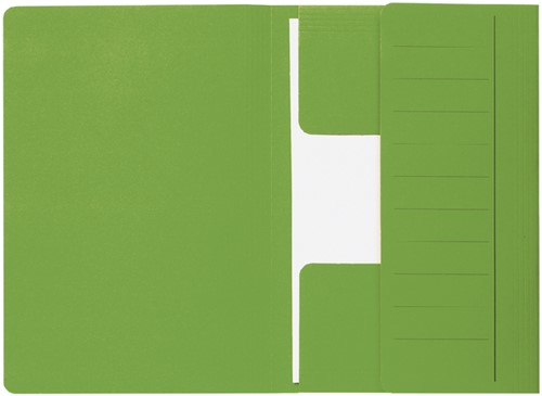 Dossiermap Djois Secolor Mammoet folio 3 kleppen 250gr recycled groen 50 stuks