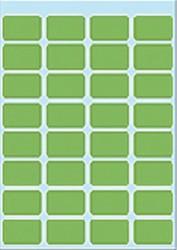 Etiket HERMA 3645 12x19mm groen 160stuks