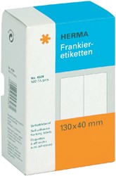 Frankeeretiket HERMA 4328 dubbel 130x40mm 500 stuks
