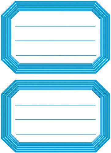 Etiket HERMA 5714 82x55mm schrift blauwe rand 12 stuks-2