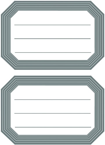 Etiket HERMA 5719 82x55mm schrift grijze rand 12 stuks-2