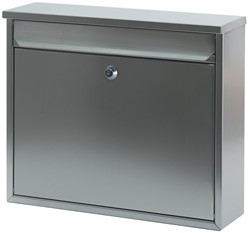 Wandbrievenbus mat RVS 36x10x31cm