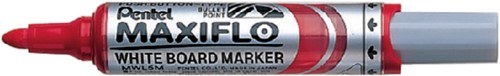 Whiteboardmarker Pentel MWL5M Maxiflo rond 3mm rood