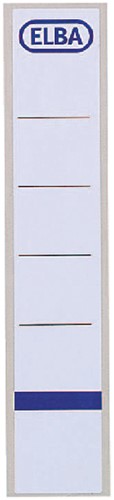 Rugetiket Elba smal 34x190mm zelfklevend wit/blauw 10 stuks-2