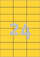 Etiket Avery Zweckform 3451 70x37mm geel 2400stuks-2