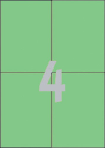Etiket Avery 3458 105x148mm A6 groen 400 stuks-2