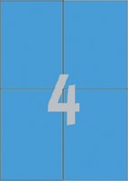 Etiket Avery 3457 105x148mm A6 blauw 400 stuks-2
