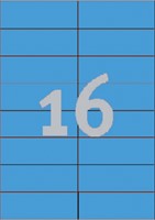Etiket Avery 3453 105x37mm blauw 1600 stuks-2