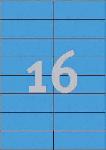 Etiket Avery 3453 105x37mm blauw 1600 stuks-2