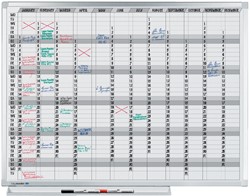 Planbord Legamaster professional jaarplanner 100x150cm