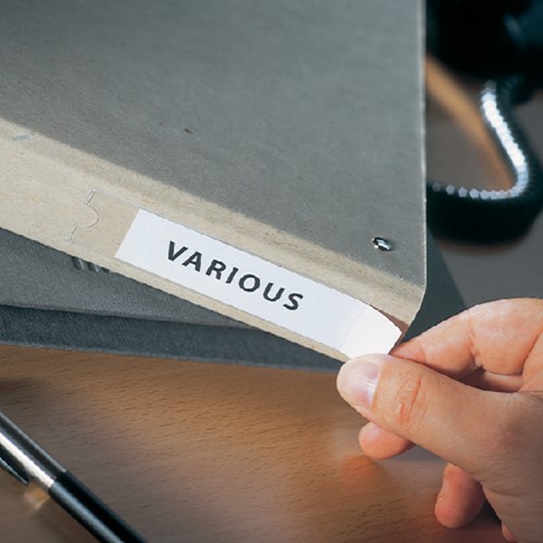 Etikethouder Djois 19x75mm zelfklevend transparant 16 stuks-3