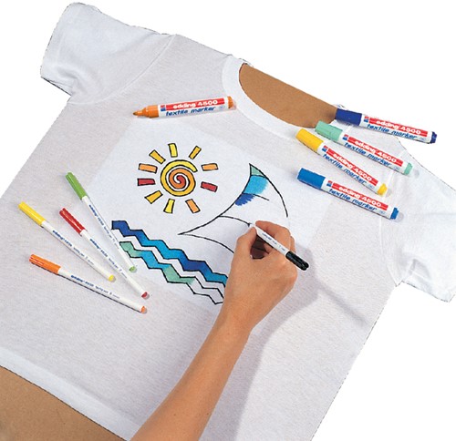 Textielmarker edding 4500 rond 2-3mm blauw-1