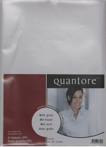 Insteekmap U-model Quantore A4 PP 0.12mm 25 stuks-2