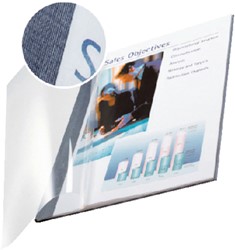 Inbindomslag Leitz 7mm zachte kaft blauw 10 stuks