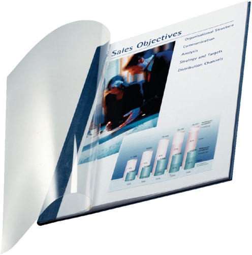 Inbindomslag Leitz 3.5mm zachte kaft zwart 10 stuks-3