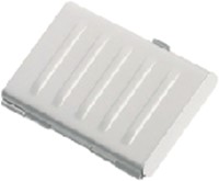 Visitekaartenhouder 2 vaks mat aluminium