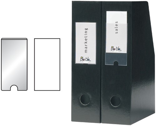 Etikethouder Djois 19x75mm zelfklevend transparant 16 stuks-2