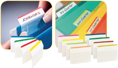 Indextabs Post-it 686A1 38x50.8mm strong gebogen assorti 24 tabs-1