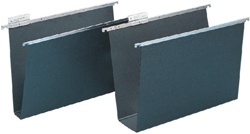 Hangmap Djois Alzicht A4 frontaal U-bodem 80mm zwart-2