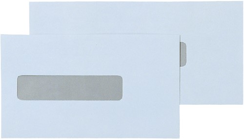Envelop Quantore 109x224mm midden venster 25x110mm 500 stuks-2