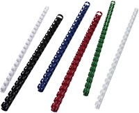 Bindrug GBC 19mm 21rings A4 wit 100 stuks-2