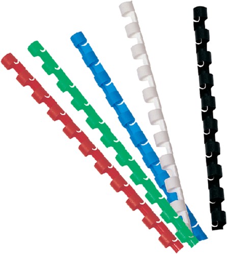 Bindrug GBC 16mm 21rings A4 blauw 100 stuks-2