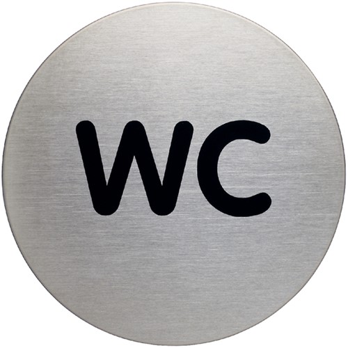 Infobord pictogram Durable 4907 wc rond 83mm