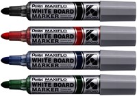 Whiteboardmarker Pentel MWL5M Maxiflo rond 3mm rood-2