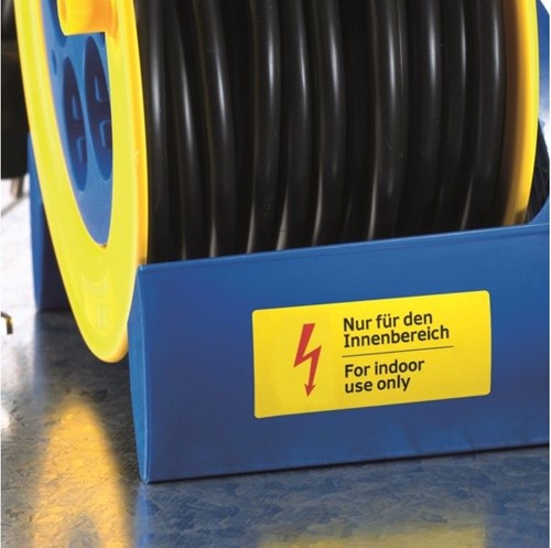 Etiket Herma 8031 Signaal Slijtvast 63.5x29.6mm Geel Mat-2