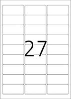 Etiket Herma 8031 Signaal Slijtvast 63.5x29.6mm Geel Mat-3