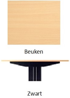 Bureau FlexFrame zit/sta 120x80cm hoogte elektrisch verstelbaar  - Zwart - Beuken